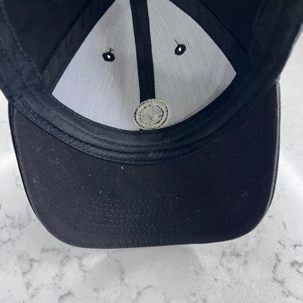 BMW Lifestyle Black Baseball Cap Embroidered Logo Adjustable Hat OSFA - Picture 7 of 7